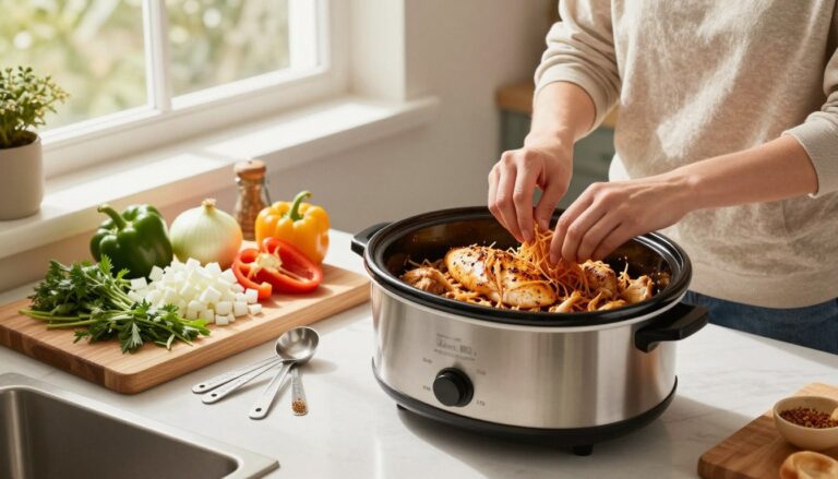 crockpot shredded chicken